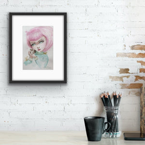 Original watercolor maleri 2
