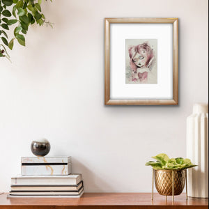 Original watercolor maleri 3